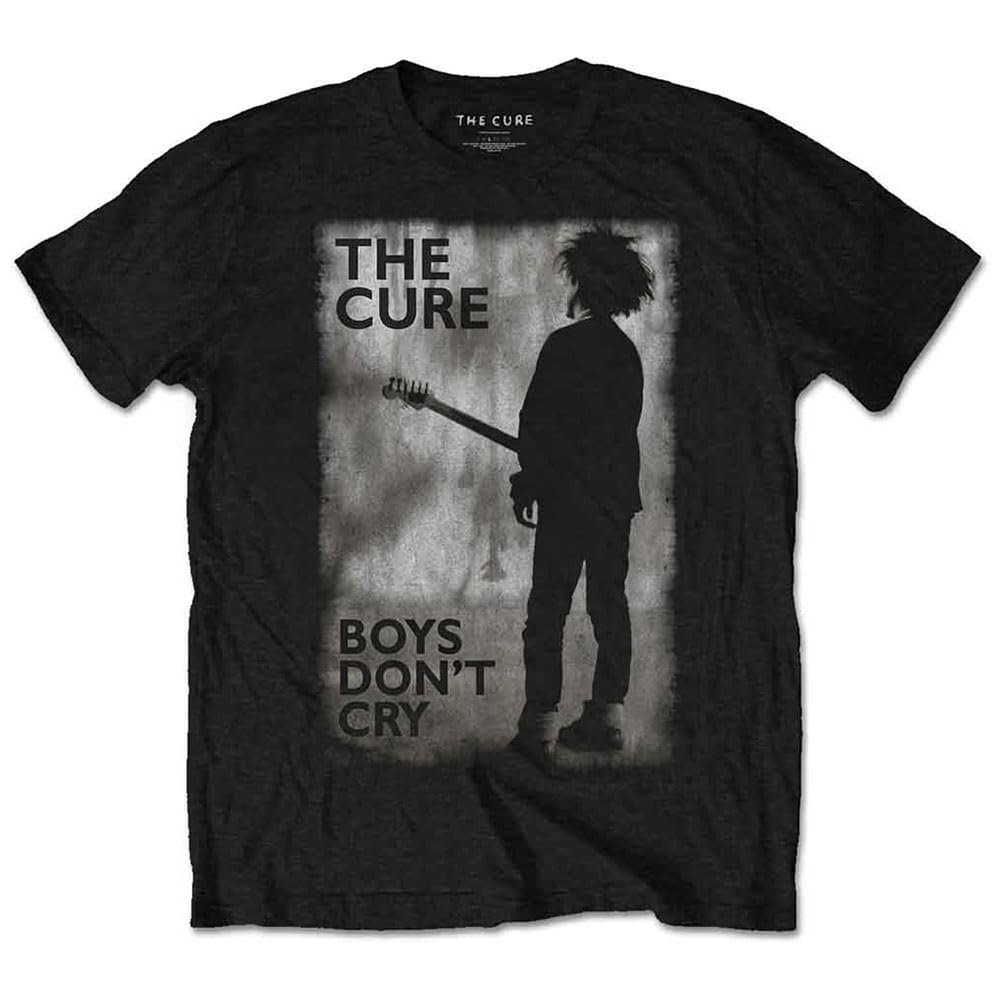 Rock Off Officially Licensed Products Boys Black The Cure Dont Cry T Shirt L