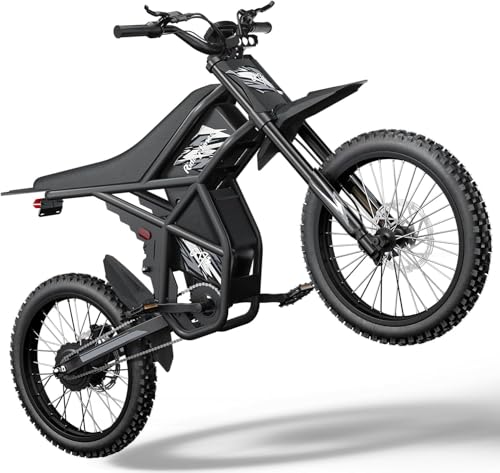 Upgraded GT73 Electric-Dirt-Bike for Adults Teens, Max 37MPH Ebike with 25' Knobby Tire 2000W Electric Motorcycle with 48V 36.4AH Battery, Hydraulic Brakes Mountain Off-Road Ebike (Upgraded GT73)