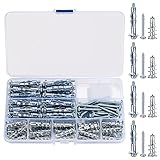 【Lo que obtiene】 Obtiene 25 piezas de anclajes de expansión para placas de yeso y tornillos para paneles de yeso; 25 piezas de anclajes de pared huecos M4 * 38 mm que se pueden usar para fijaciones de paneles de yeso en el hogar, suficientes para el uso diario.
