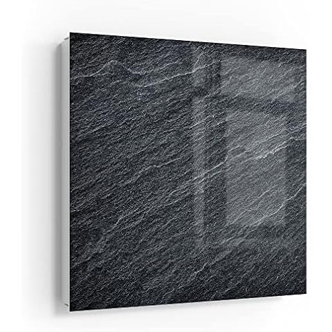 DEQORI Caja para llaves de color blanco, diseño clásico de piedra de pizarra Cover