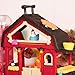 B. toys – Musical Farm Set – 7 pc Interactive Red Farmhouse with Lights & Sounds- Musical Play Set For Kids – Baa-Baa-Barn- 2 Years +
