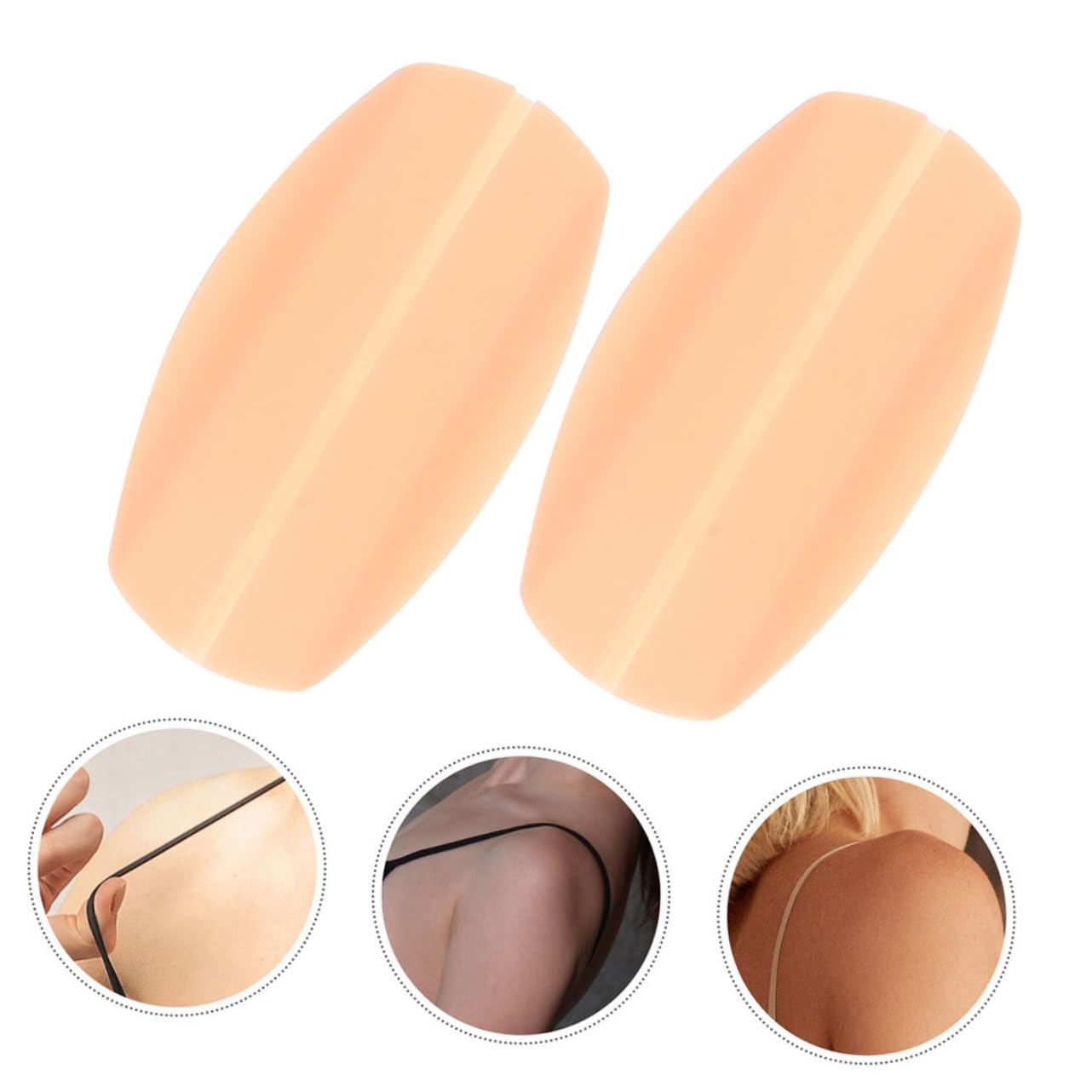 BESTYASH Hombrera Invisible Hombrera Reutilizable Almohadillas De Correa De Sujetador De Silicona Hombreras Cojines Sin Dolor Para La Correa Del Sujetador Gel De Sílice