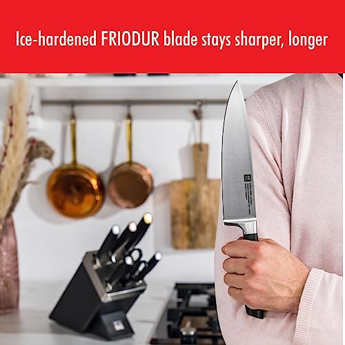 Zwilling All Star Hollow Edge Santoku Knife 7-Inch, Razor-Sharp German Knife, Made In Company-Owned German Factory With Special Formula Steel Perfected For Almost 300 Years, Rose Gold End Cap #TOP4