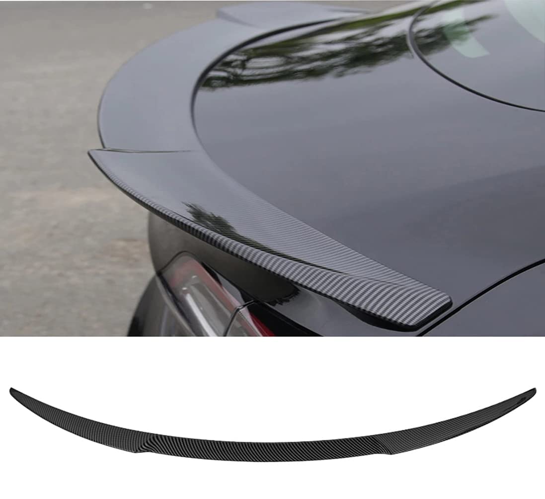 Buy Carbon Fiber Look Material for Tesla Model Y 2020 2021 2022 Car Rear Spoilers, Car Modified