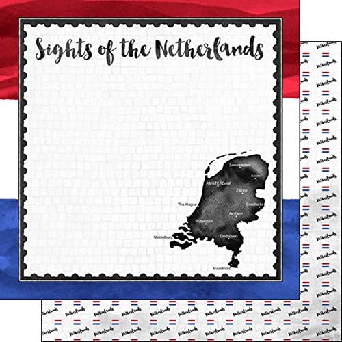 Scrapbook Customs 39255 - Papel para álbum de recortes de doble cara de 12 x 12 pulgadas, 1 hoja