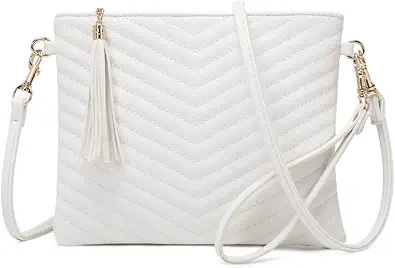 Trendy Vegan Leather Shoulder Purses, Clutch Wallet with Wristlet Strap,Small tassel Crossbody Bags for Women