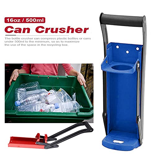 Can Crushers for Recycling,Wall Mounted Recycling Can Tool with Bottle Opener,Can Crusher for Beer 16oz/500ml,2in1 Heavy Duty Tin Can Crusher,Can Smasher,Plastic Bottles Crusher for Recycling - Image 5