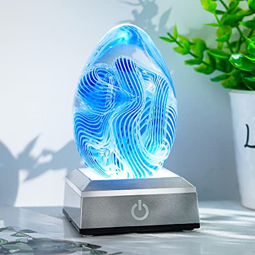 Image of ZEERSHEE Multicolor LED Light Base for Crystal Art Square Light Base for Acrylic 3D Glass Resin Art Color Show Stand Colorful Lighted Square Display Stand Battery /USB Power