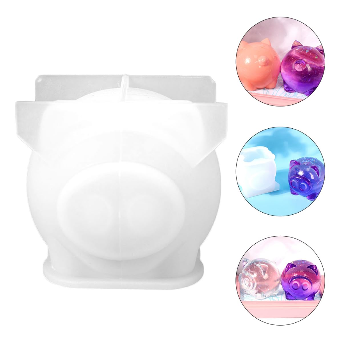 SHINEOFI 8piezas Molde De Para Forma De Cerdo Molde Epóxico Para Manualidades Para Decoraciones De y