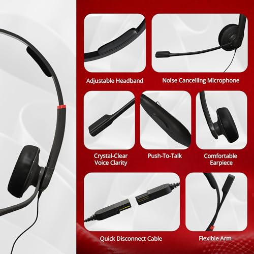 Casque d'ordinateur DataLocker filaire USB réglable avec télécommande de volume pour bureau - 3