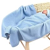 Tamaño perfecto: este ganchillo mide 39.4 x 31.5 pulgadas, lo suficientemente grande como para envolver todo el cuerpo del bebé, incluyendo brazos y piernas, y se pliega fácilmente en tamaño pequeño para caber en tu mochila para un transporte cómodo.