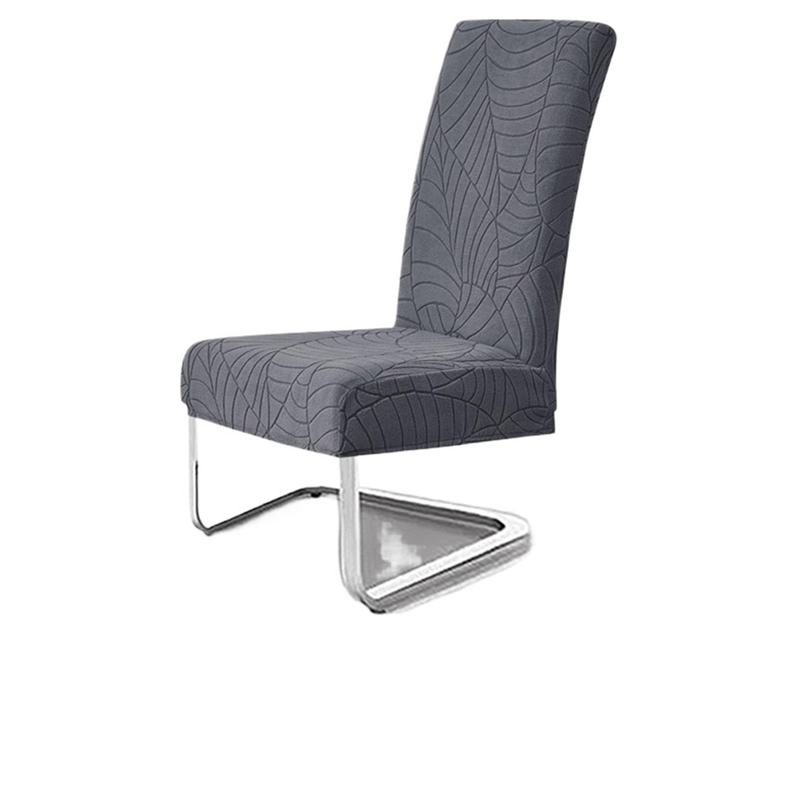 Housses de chaise salle à manger jacquard feuilles lot de 30