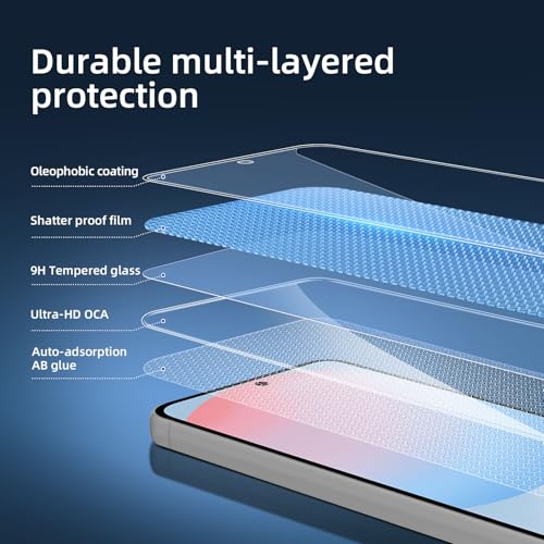 Image of NEW'C 3 Pack Designed for Samsung Galaxy S25 FE Screen Protector,Tempered Glass,Case Friendly Scratch-proof, Bubble Free, Ultra Resistant