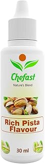 Chefast Rich Pista Flavour Baking Essence for Cake, Ice-Cream, Chocolates, Milkshakes- 30ML ( Use 2-3 Drops Essence for 250 Grm Cake)