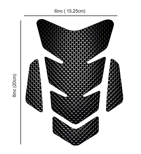 Otoliman 3D Motorcycle Carbon Fiber Vinyl Gel Gas Tank Pad Protector Decal And Sticker Tankpad. (New Generation Silicone-Based Adhesive) #TOP1