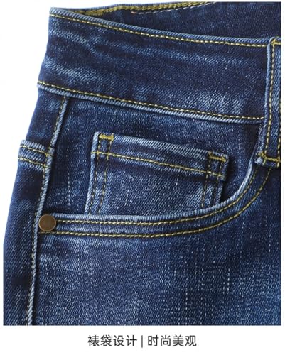 Mens Baggy Straight Korean Jeans Pants Denim Trousers Streetwear Denim Jeans Black 403