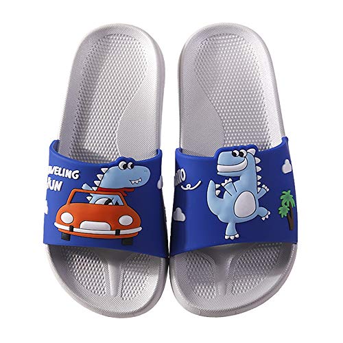 Girls Boys Slide Sandals, Kids Dinosaur Water Shoes Shower Pool Slipper Home Slippers