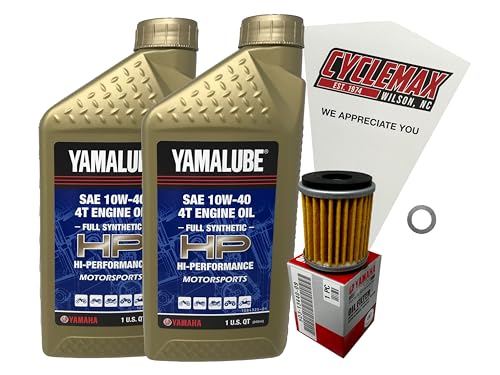 Cyclemax Full Synthetic Oil Change Kit compatible with 2018-2023 Yamaha XT250
