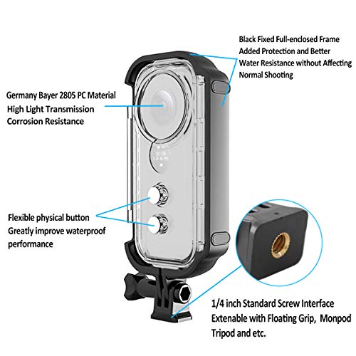 Boîtiers étanches pour Insta360 One X évite infiltration eau coque HD - 2