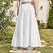 Bidobibo School Uniforms Skirts for Girls Boho High Waist Long Maxi Skirt Cute Trendy Preppy Teen Girl Clothes