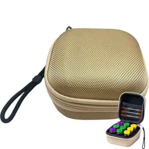 HiyyFloy Estuche para Viales De Insulina De 10, Organizador De Eva Impermeable Y a Prueba De Polvo, Estuche De Viaje para Cuidado De Diabetes con 9 Compartimentos para Aceites Esenciales, Agujas para