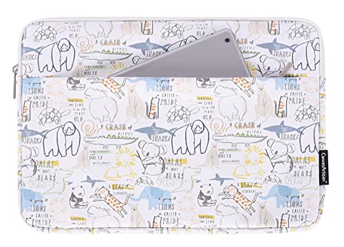 Funda para laptop de 4 a 12 pulgadas con dos bolsillos de colores
