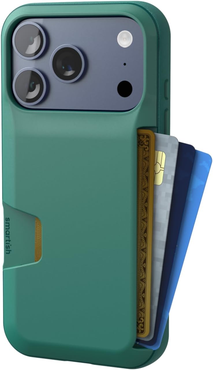 Smartish® iPhone 17 Pro Wallet Case - Wallet Slayer Vol. 1 [Slim + Protective] Credit Card Holder - Drop Tested Flip Hidden Card Slot Cover for Apple iPhone 17 Pro - So Jaded