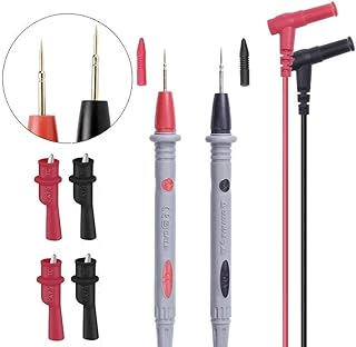 1000V 20A Multimeter Test Leads Probes Banana Plug, Digital Multimeter Probes Electrical Test Probe and 2 Set Alligator Clips