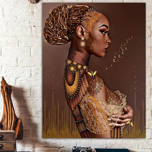 Peinture femme africaine 20x30cm pour raviver un mur vide sans cadre