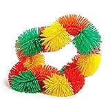 Tangle Jr. Hairy Sensory Fidget Toy, Green Red Orange Yellow