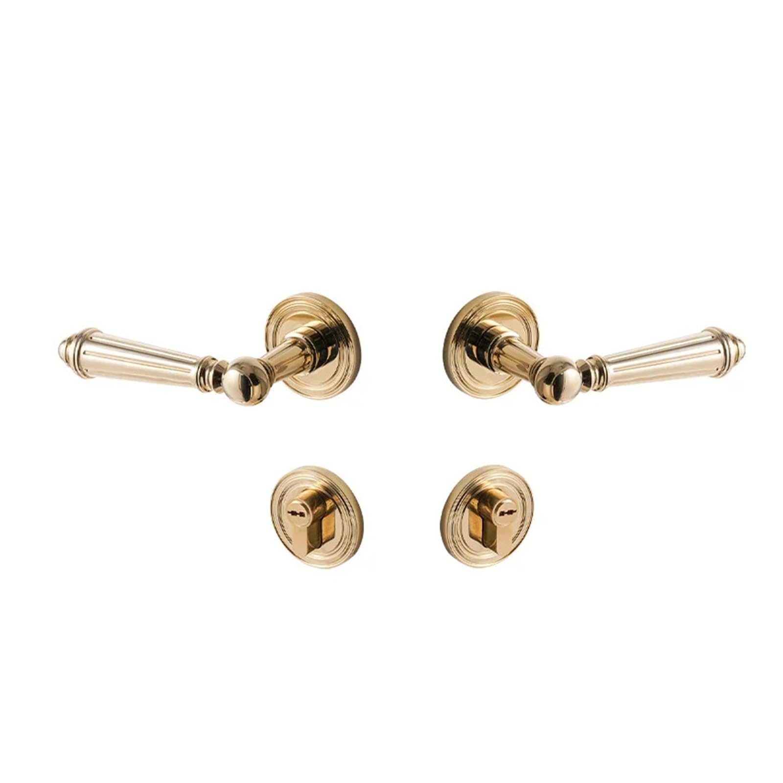 FBXRXZFPJ Brass Furniture Door Lock Handle Set Hardware(Bronze)