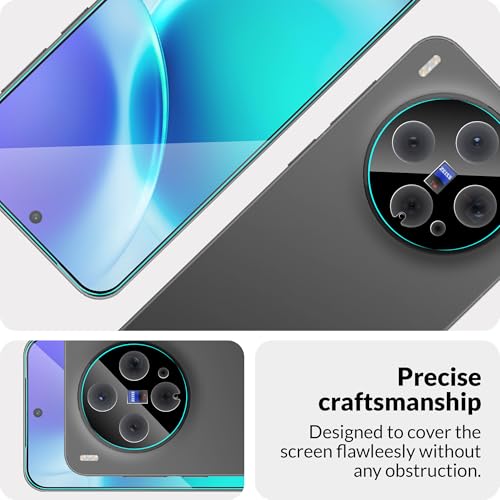 Image of FIRST MART Military-Grade Tempered Glass for Vivo X300 With Black Camera Lens Protector & Installation Kit | Edge to Edge Coverage, Case Friendly, Anti-Scratch | Black