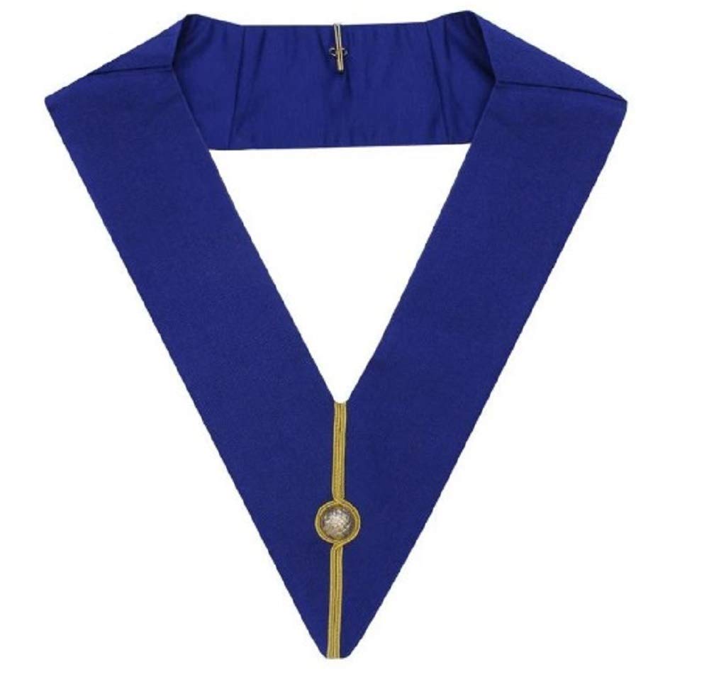 Massonic Regalia Grand Officers Spogliarsi Collare, 4 inches, Nastro, Gioiello