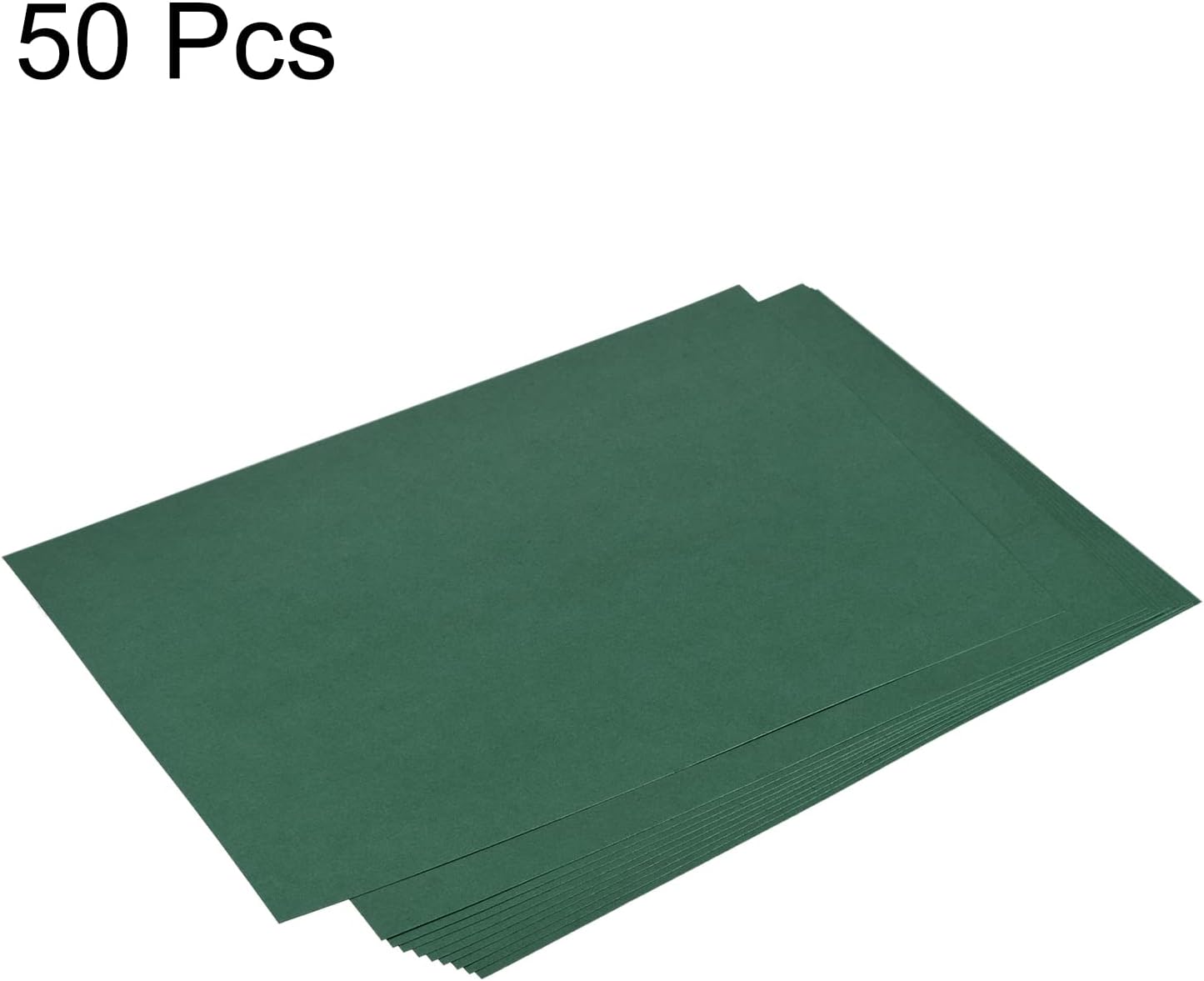 MECCANIXITY Cardstock Scrapbook Paper 8.3" x 11.7", 92 Lb/250gsm, Solid Color Cardstock for New Year Arts & Crafts, Invitations, Greeting Cards, Gift Tags, Dark Green Pack of 50