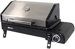 Nautika, Fogareiro E Churrasqueira Aramis 3 Em 1, Grelha, Bafo E Fogareiro Com Acendedor Automático, Chama Regulável E Uniforme, Eficiente E Versátil, Fácil De Limpar, Único, Prata