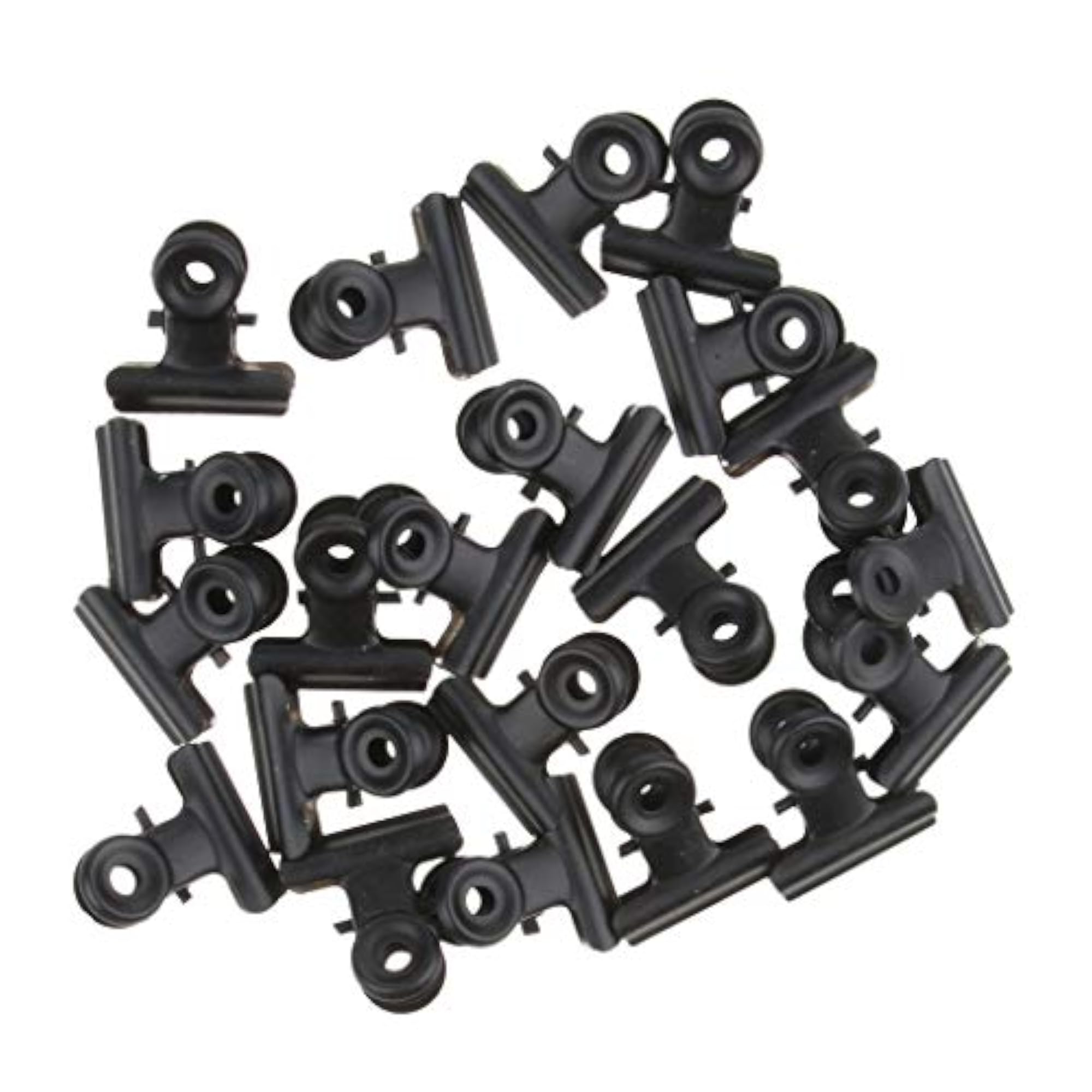 20 Pieces Metal Bulldog Clip Hinge Clips for Paper