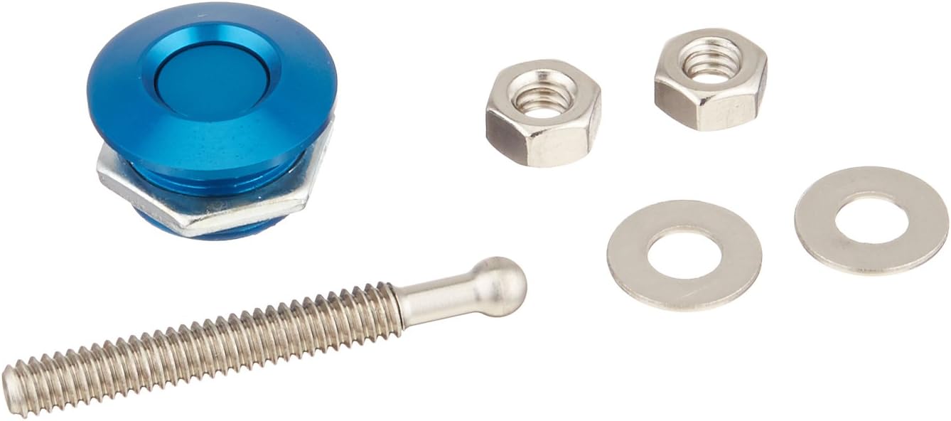 Quik-Latch Products QL-25-BU1 1" Diameter Blue Anodized Aluminum Mini Quick Release Latch