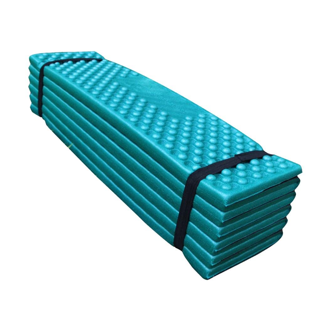 Tapis de Plage et de Couchage Portable et Pliable en Mousse, Imperméable et, Vert, 190x56cm