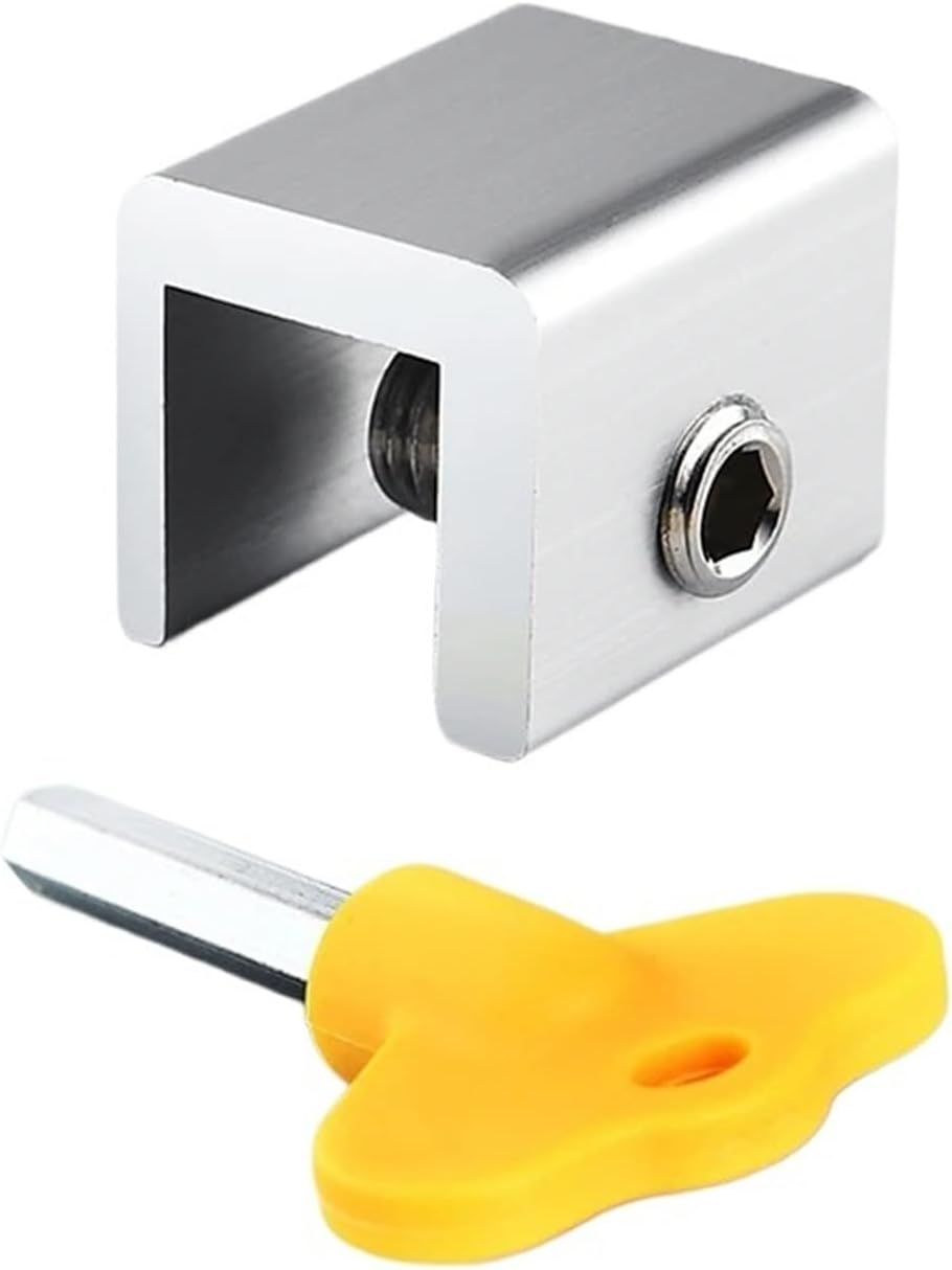 Adjustable Window Lock Stopper Locks for and Theft Door Lock Non Punch Sliding Window Lock Hardware 1Pcs(Type 3)