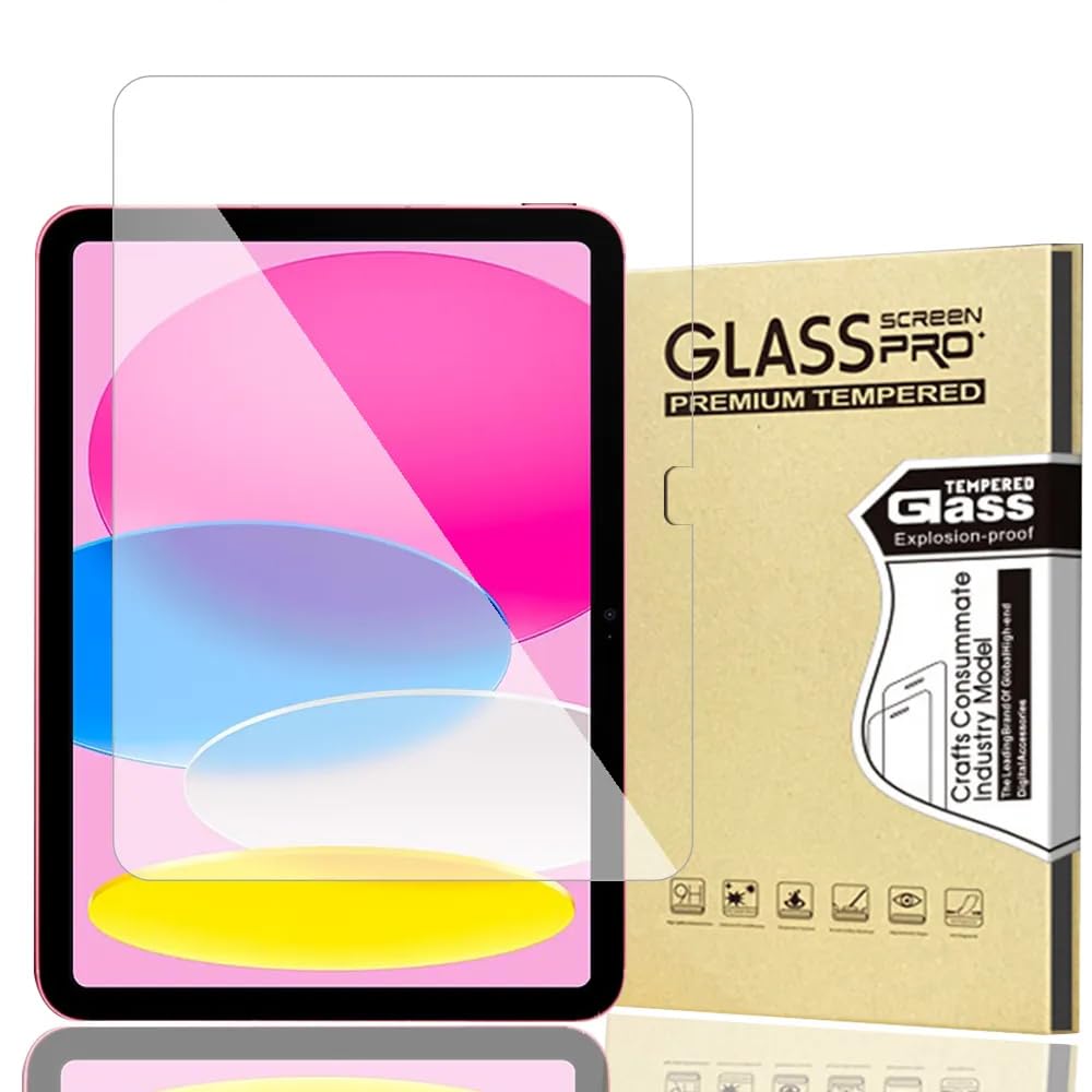 Miieadoo Screen Protector Compatible with iPad A16 11th/10th Generation 10.9 inch （2022/2025）, Tempered Glass,9H hardness