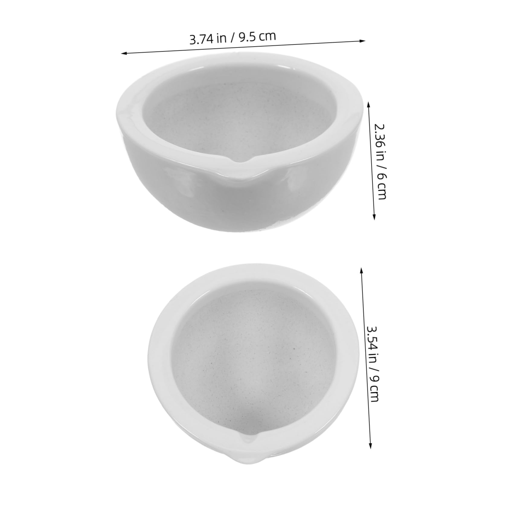 PRETYZOOM 1 Set Ceramic and Pestle for Lab Seasoning Crush Pot Seasoning Pestle and Pestle Mini Grinding Bowl Ceramic Grinding Bowl Beige Ceramics