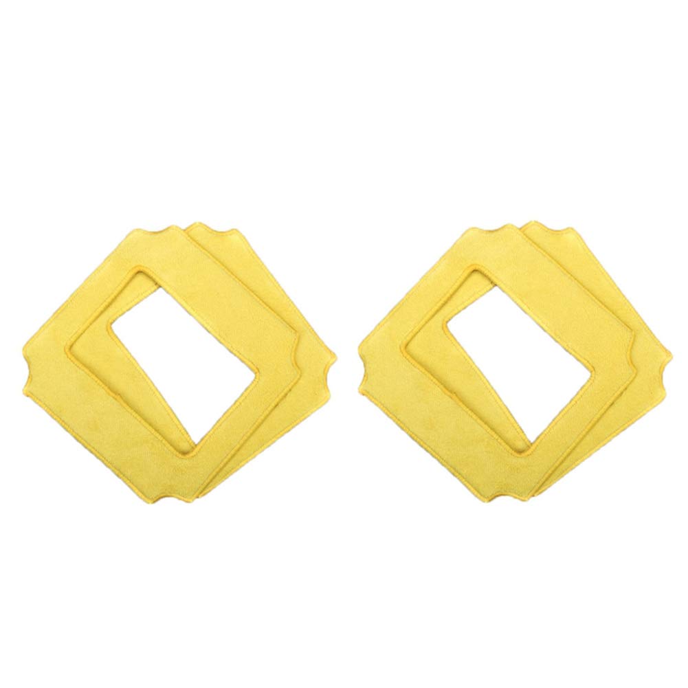 CTRLZS 4Pcs Mops for Robot Window Cleaner for Win660 / RL880 /RL1188,4Pcs Yellow Mops