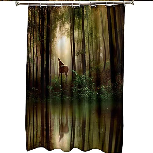 Rideau de douche anti-moisissure 150x200cm en polyester pour éviter l'eau sur le sol - 7