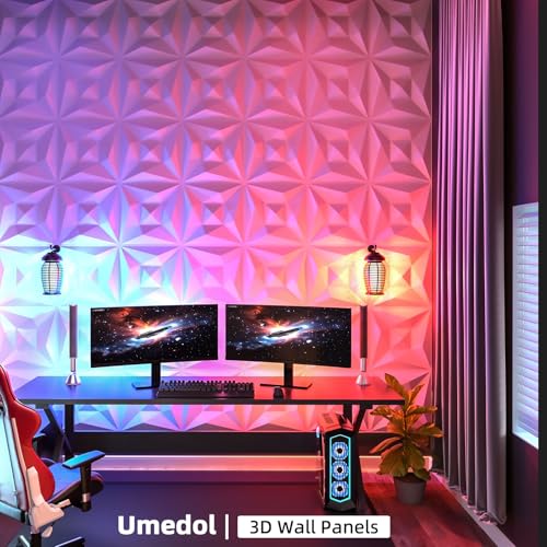 Paneles de pared 3D PVC: renueve paredes sin obras con azulejos blancos 3D 5