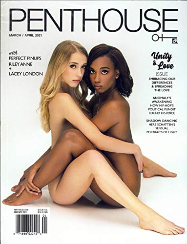 PENTHOUSE MAGAZINE. - MARCH / APRIL 2021 / UNITY & LOVE ISSUE - RILEY ANNE & LACEY LONDON