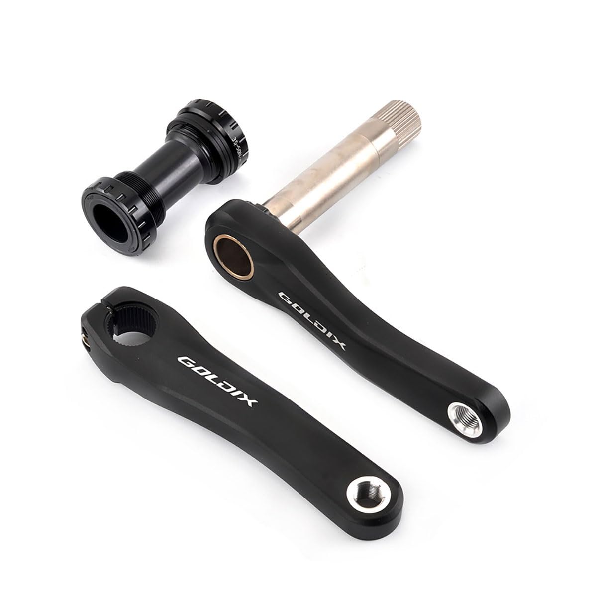 110/127/140/150/155/160mm Bielas para Bicicleta GXP Aleación De Aluminio Hollow Integrated Brazo Izquierdo Y Derecho Juegos De Bielas Plegables para Bicicletas