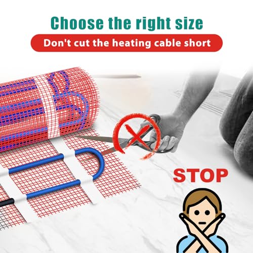 Fahkns 176554 120V High Efficiency Electric Underfloor Heating System thumb #3