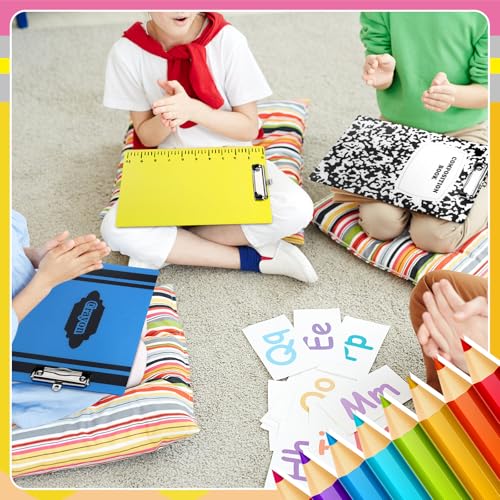 Seajan 12 Pcs Teacher Clipboard Bulk Back to School Appreciation Gift 8.7" x 12.6" Preschool Teachers Clip Board A4 Size Plastic Clipboard for Teacher Classroom School Office Supplies (Classic) - Image 8