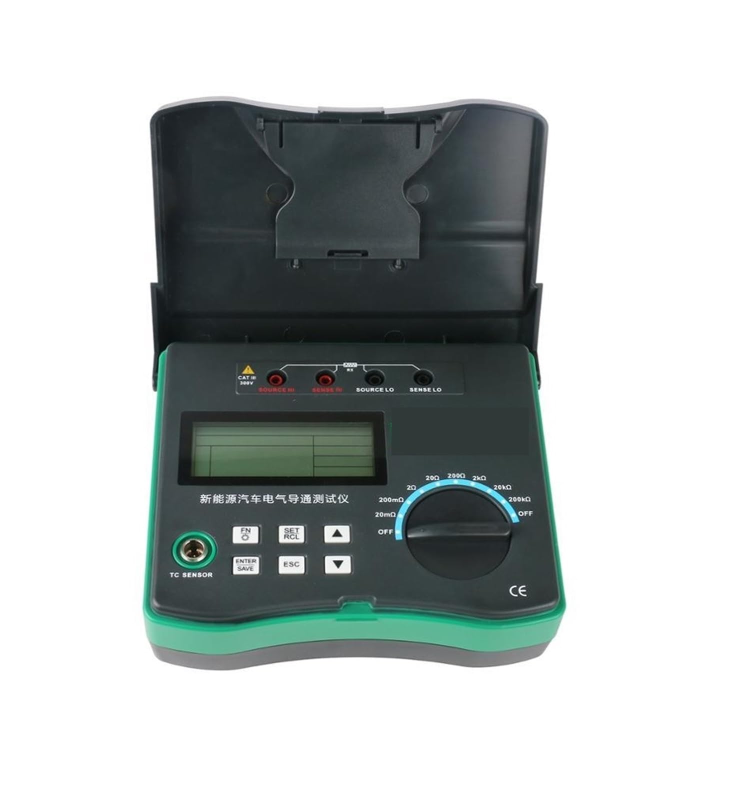 DY4106 Cyfrowy Miernik Miliomów HD LCD Podświetlany 4-żyłowy Test Niskooporowy Multimetr