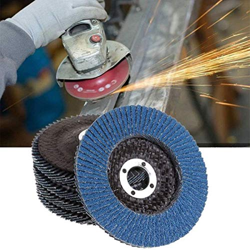 Tonchean 0222 50 Pack Flap Discs 5 Inch Aluminum Oxide Flap Sanding Disc40 Grit High Density Industrial Abrasive Grinding Wheel Sandpaper Wheel Grinder Disc thumb #5